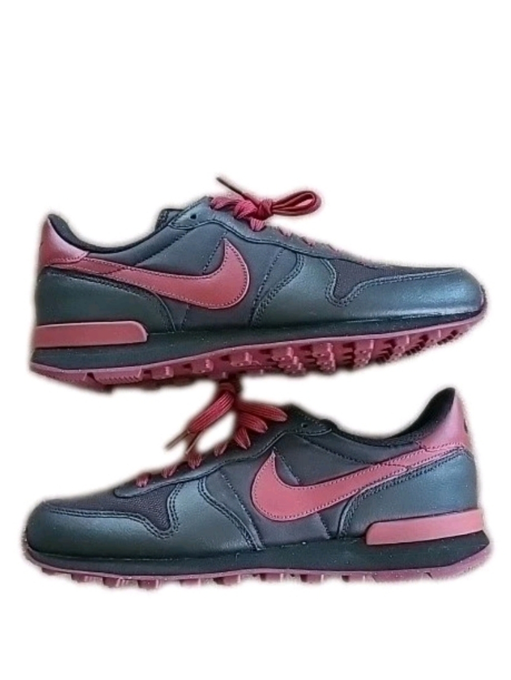 Nike Internationalist "By You" Nike ID Multi Trainers US 8.5 Black Maroon Swoosh